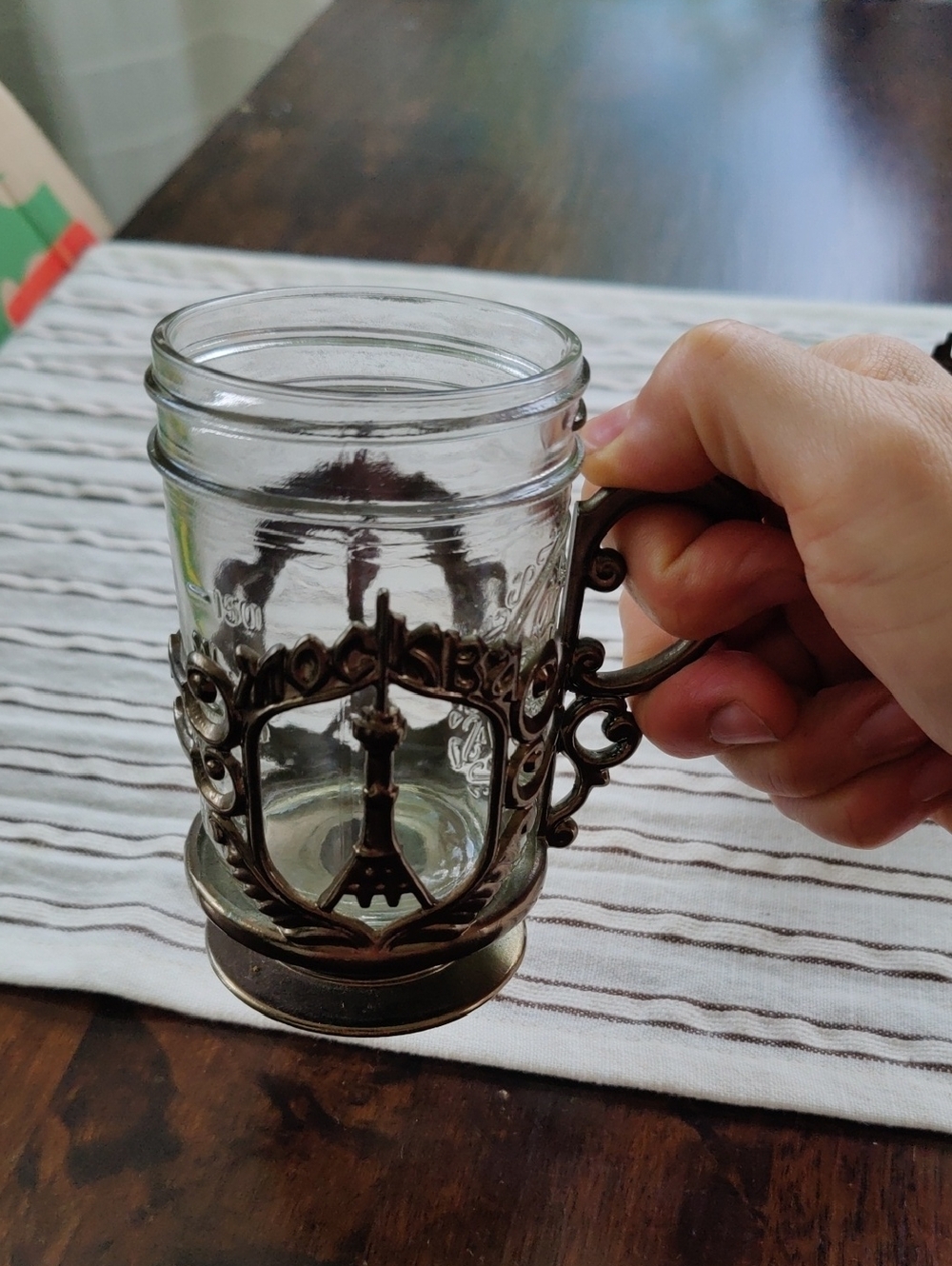 Vintage USSR Coaster Tea Cup 2pcs Holder with the image of the Moscow Ostankino - Picture 6 of 10